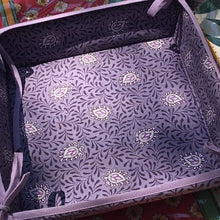 Load image into Gallery viewer, lavender cotton printed provence fabric oranizer