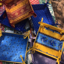 Load image into Gallery viewer, fabric provence traditional french basket organizers