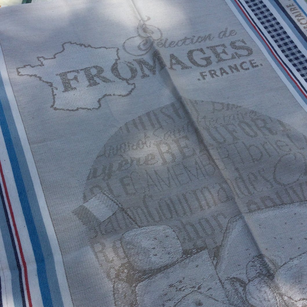 Fromage France Selection Jacquard French Provence Dish Towel